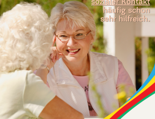 Pflege ist sozialer Kontakt!